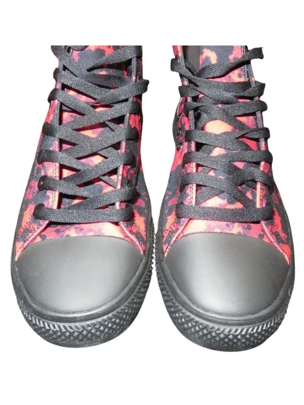 RAAD Shop Red Camo Gorilla High Top Canvas Sneakers men 9.5 women 11 Memory Foam
